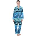 Wonderful Jellyfish Women Satin Long Sleeve Pyjamas Set View1