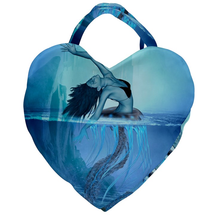 Wonderful Jellyfish Women Giant Heart Shaped Tote