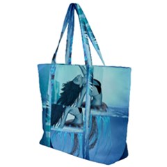 Wonderful Jellyfish Women Zip Up Canvas Bag by FantasyWorld7