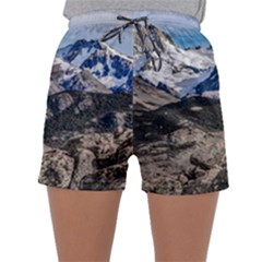 El Chalten Landcape Andes Patagonian Mountains, Agentina Sleepwear Shorts by dflcprintsclothing