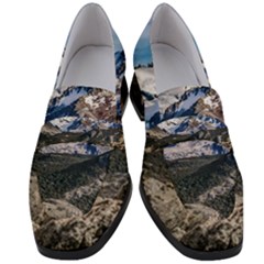 El Chalten Landcape Andes Patagonian Mountains, Agentina Women s Chunky Heel Loafers by dflcprintsclothing