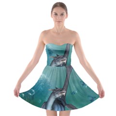 Awesome Seadragon Strapless Bra Top Dress by FantasyWorld7