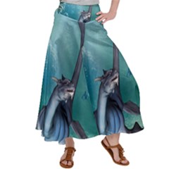 Awesome Seadragon Satin Palazzo Pants by FantasyWorld7