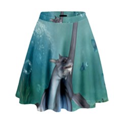 Awesome Seadragon High Waist Skirt by FantasyWorld7