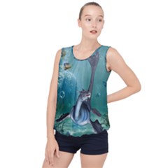 Awesome Seadragon Bubble Hem Chiffon Tank Top by FantasyWorld7