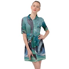 Awesome Seadragon Belted Shirt Dress by FantasyWorld7