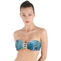 Awesome Seadragon Twist Bandeau Bikini Top by FantasyWorld7