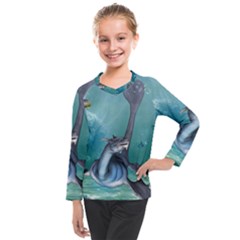 Awesome Seadragon Kids  Long Mesh Tee