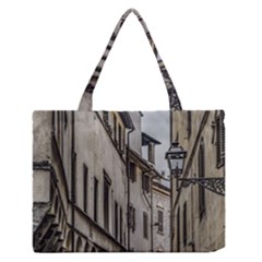 Houses At Historic Center Of Florence, Italy Zipper Medium Tote Bag by dflcprintsclothing