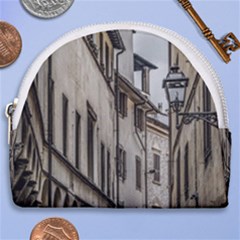 Houses At Historic Center Of Florence, Italy Horseshoe Style Canvas Pouch by dflcprintsclothing