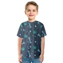 Bons Foot Prints Pattern Background Kids  Sport Mesh Tee View1