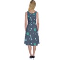 Bons Foot Prints Pattern Background Midi Sleeveless Dress View2