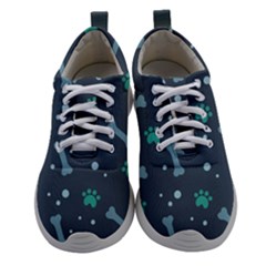 Bons Foot Prints Pattern Background Women Athletic Shoes by Vaneshart