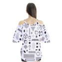 Pattern Hipster Abstract Form Geometric Line Variety Shapes Polkadots Fashion Style Seamless Flutter Tees View2