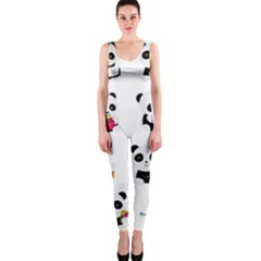 Playing Pandas Cartoons One Piece Catsuit by Vaneshart