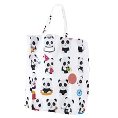 Playing Pandas Cartoons Giant Grocery Tote by Vaneshart