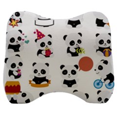 Playing Pandas Cartoons Velour Head Support Cushion by Vaneshart