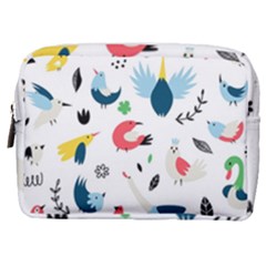 Vector Set Isolates With Cute Birds Scandinavian Style Make Up Pouch (medium) by Vaneshart