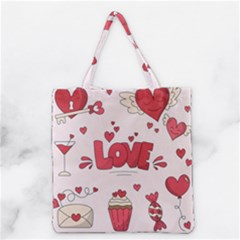 Hand Drawn Valentines Day Element Collection Grocery Tote Bag by Vaneshart