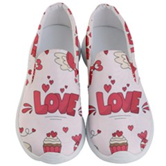 Hand Drawn Valentines Day Element Collection Men s Lightweight Slip Ons by Vaneshart