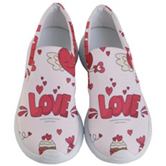 Hand Drawn Valentines Day Element Collection Women s Lightweight Slip Ons by Vaneshart