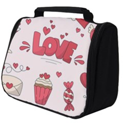 Hand Drawn Valentines Day Element Collection Full Print Travel Pouch (big) by Vaneshart