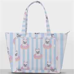 French Bulldog Dog Seamless Pattern Back Pocket Shoulder Bag  by Vaneshart