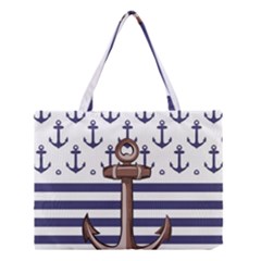 Anchor Background Design Medium Tote Bag