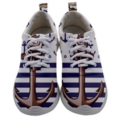 Anchor Background Design Mens Athletic Shoes by Vaneshart