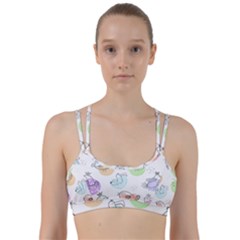 Cartoon Bird Cute Doodle Bird Line Them Up Sports Bra by Vaneshart