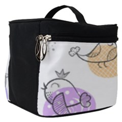 Cartoon Bird Cute Doodle Bird Make Up Travel Bag (small)