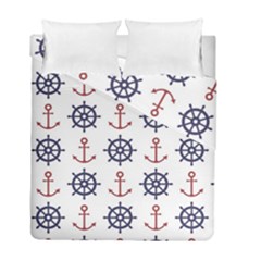 Nautical Seamless Pattern Duvet Cover Double Side (full/ Double Size)