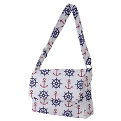 Nautical Seamless Pattern Full Print Messenger Bag (m)