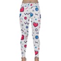 Hearts Seamless Pattern Memphis Style Classic Yoga Leggings View1