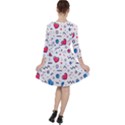 Hearts Seamless Pattern Memphis Style Ruffle Dress View2