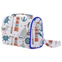 Nautical Elements Pattern Background Satchel Shoulder Bag View1