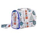 Nautical Elements Pattern Background Satchel Shoulder Bag View2