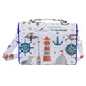 Nautical Elements Pattern Background Satchel Shoulder Bag View3