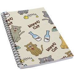 Happy Cats Pattern Background 5 5  X 8 5  Notebook by Vaneshart