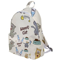 Happy Cats Pattern Background The Plain Backpack by Vaneshart