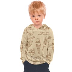 Ice Cream Vintage Pattern Kids  Overhead Hoodie by Vaneshart