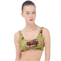 Childish Seamless Pattern With Dino Driver The Little Details Bikini Top by Vaneshart