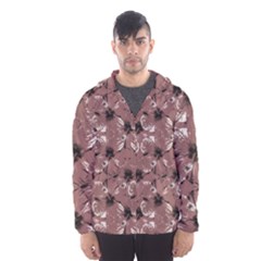 Hibiscus Flowers Collage Pattern Design Men s Hooded Windbreaker by dflcprintsclothing