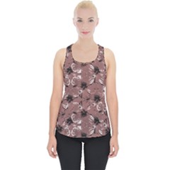 Hibiscus Flowers Collage Pattern Design Piece Up Tank Top by dflcprintsclothing