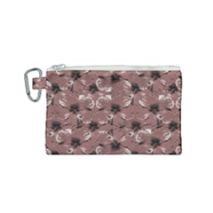 Hibiscus Flowers Collage Pattern Design Canvas Cosmetic Bag (small) by dflcprintsclothing