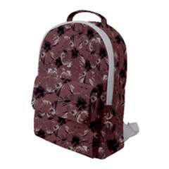 Hibiscus Flowers Collage Pattern Design Flap Pocket Backpack (large) by dflcprintsclothing