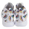 Seamless Pattern With Hand Drawn Bird Black Women s Lightweight High Top Sneakers View4