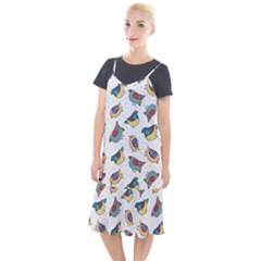 Seamless Pattern With Hand Drawn Bird Black Camis Fishtail Dress by Vaneshart