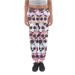 Cute Dog Seamless Pattern Background Women s Jogger Sweatpants by Vaneshart