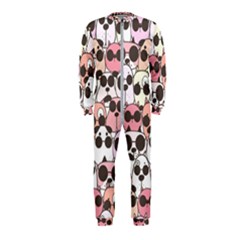 Cute Dog Seamless Pattern Background Onepiece Jumpsuit (kids)